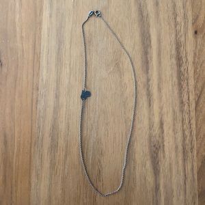 Oxidized heart choker